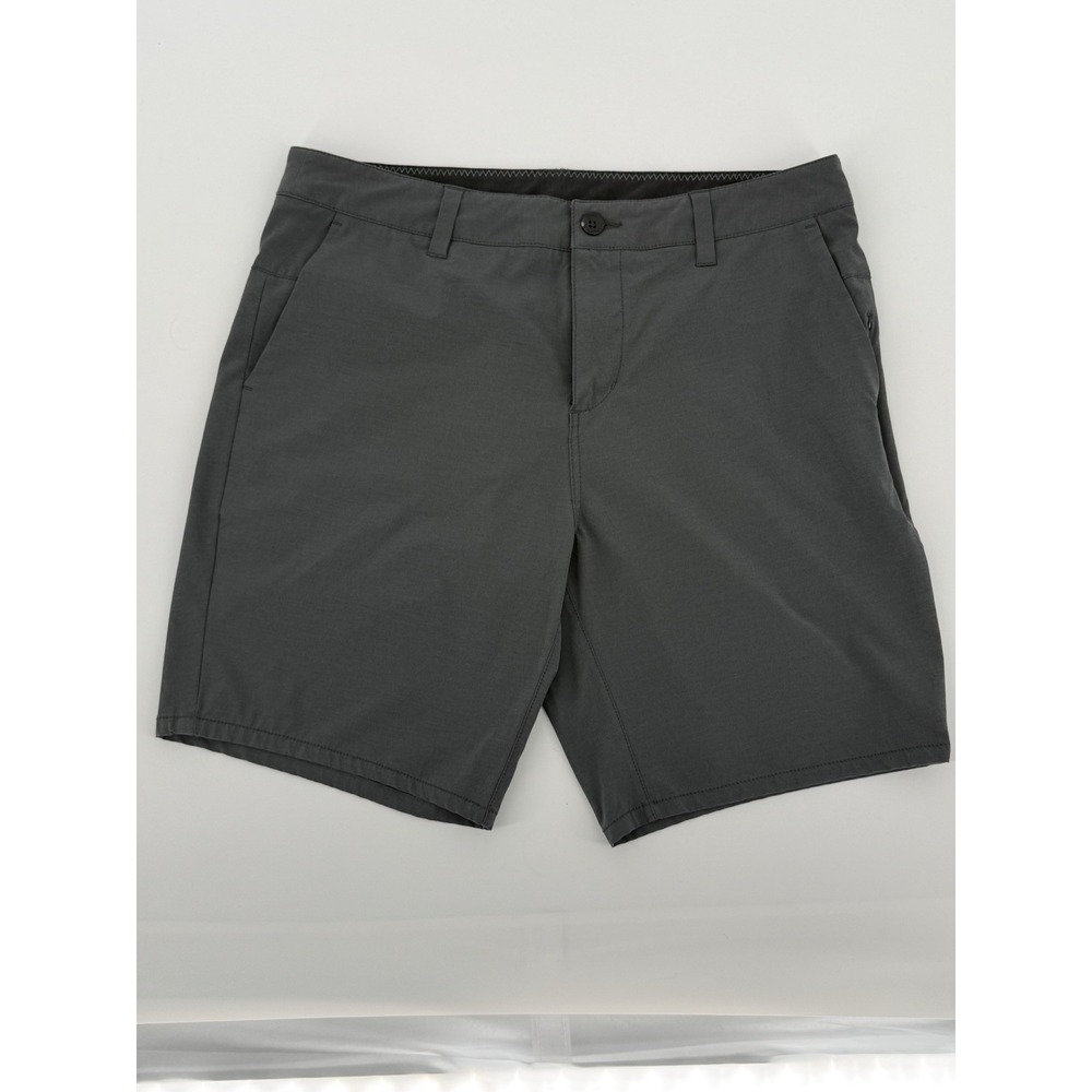 VUORI Aim Shorts Men's Size 32 Gray Charcoal Hybrid Tech Chino 8" Inseam V368